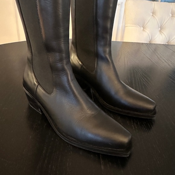 Stuart Weitzman Miley Western Inspired Boot - Black 7.5 - Picture 12 of 16
